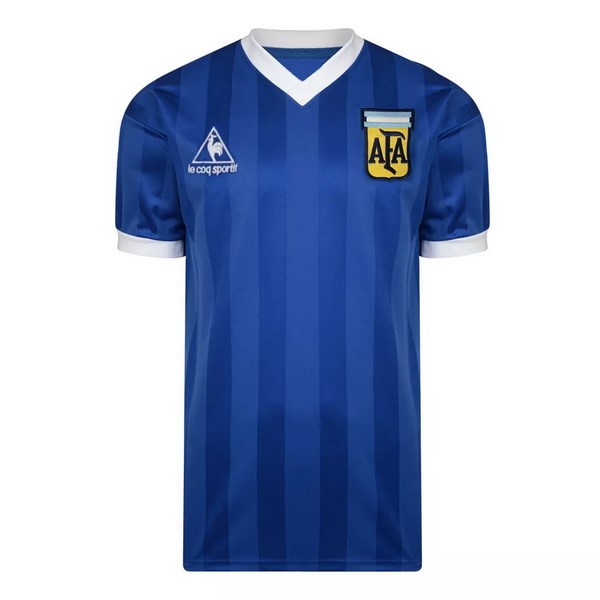 Camiseta Argentina 2ª Kit Retro 1986 Azul